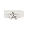 Secondhand Y-3 White Perforated Leather Belt - '00s