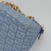 Secondhand Fendi Baguette Blue Canvas Bag