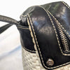 Chanel Bicolor Fabric and Leather Shoulder Bag - 2000s Second hand