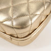 Secondhand Chanel Logo CC Gold Leather Bag