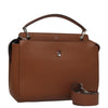 Secondhand Fendi Dot Com Brown Leather Bag