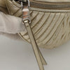 Secondhand Miu Matelassé Gold Leather Bag
