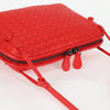 Secondhand Bottega Veneta Intrecciato Red Leather Bag