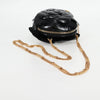 Secondhand Chanel Camélia Black Patent Leather Bag