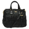 Secondhand Prada Gaufre Black Leather Bag