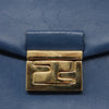 Secondhand Fendi Bebaguette Blue Leather Bag