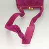 Secondhand Chanel Coco Mark Purple Suede Bag