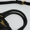 Secondhand Prada Gaufre Black Leather Bag