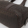 Secondhand Bulgari Logo Brown Canvas Bag