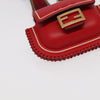 Secondhand Fendi Baguette Red Leather Accessories