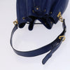 Secondhand Céline Seau Blue Leather Bag