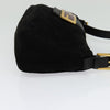 Secondhand Fendi Mamma Baguette Black Suede Bag