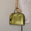 Secondhand Louis Vuitton Alma Beige Patent Leather Bag