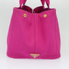 Secondhand Prada Canapa Pink Canvas Bag