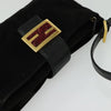 Secondhand Fendi Mamma Baguette Black Suede Bag