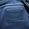 Secondhand Prada Canapa Navy Wood Bag