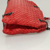 Secondhand Bottega Veneta Intrecciato Red Leather Bag
