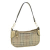 Secondhand Burberry Lollard Shoulder Bag Haymarket Canvas with