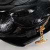 Secondhand Chanel Camélia Black Patent Leather Bag