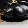 Secondhand Chanel Camélia Black Patent Leather Bag