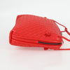 Secondhand Bottega Veneta Intrecciato Red Leather Bag