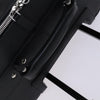 Secondhand Prada Triangle Logo Black Leather Bag