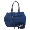 Secondhand Prada Tessuto Blue Synthetic Bag