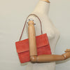 Secondhand Chanel Chocolate bar Red Suede Bag
