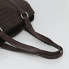 Secondhand Bulgari Logo Brown Canvas Bag