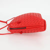 Secondhand Bottega Veneta Intrecciato Red Leather Bag