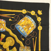 Secondhand Hermès Carré 90 Black Silk Accessories