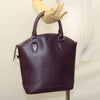 Secondhand Louis Vuitton Lockit Purple Leather Bag
