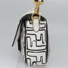 Secondhand Fendi Baguette White Canvas Bag