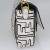 Secondhand Fendi Baguette White Canvas Bag