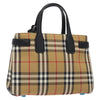Secondhand Burberry The Banner Beige Canvas Bag