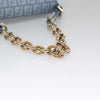 Secondhand Fendi Baguette Blue Canvas Bag