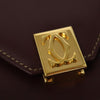 Secondhand Cartier Must line Burgundy Leather Bag