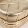 Secondhand Chanel Logo CC Gold Leather Bag
