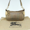 Secondhand Burberry Lollard Shoulder Bag Haymarket Canvas with