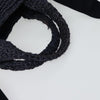 Secondhand Prada Canapa Navy Wood Bag