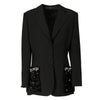 Gianfranco Ferré Black Wool and Fur Blazer - '90s Second hand