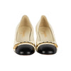 Secondhand Chanel Bi-color Block Heel Pumps - '10s