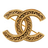 Chanel CC Gold Plated Filigree Brooch Secondhand