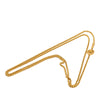 Chanel Gold Plated Medallion Double Strand Chain Necklace Secondhand