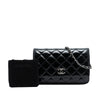 Chanel CC Quilted Patent Wallet On Chain Secondhand