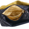 Secondhand Prada Spring/Summer 2001 Black and Yellow Leather Shoulder Bag - '00s