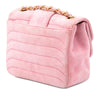Chanel Mini Square CC Horizontal Quilted Suede Double Flap Secondhand