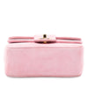 Secondhand Chanel Mini Square CC Horizontal Quilted Suede Double Flap