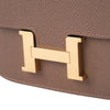 Secondhand Hermès Constance Slim Belt Wallet in Taupe Epsom Leather with Gold Hardware - '20s