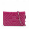 Chanel CHANEL V Stitch Chevron Long Bifold Wallet Pink Chevron